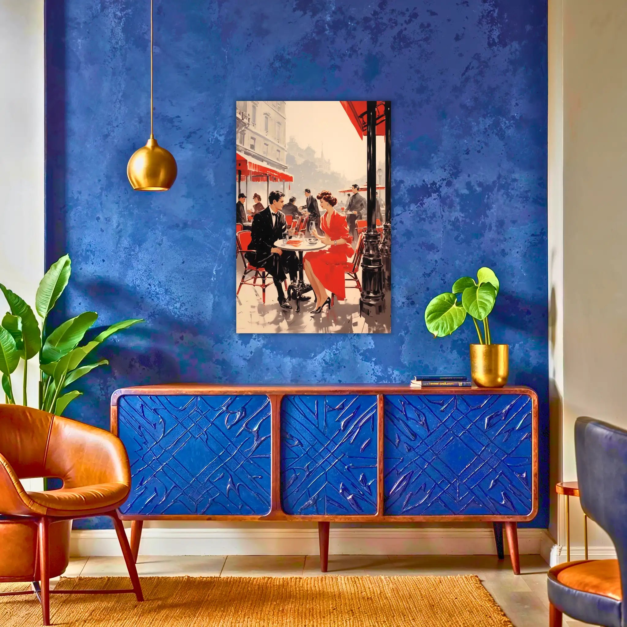 tableau-vintage-salon-au-dessus-du-buffet | DreamWay