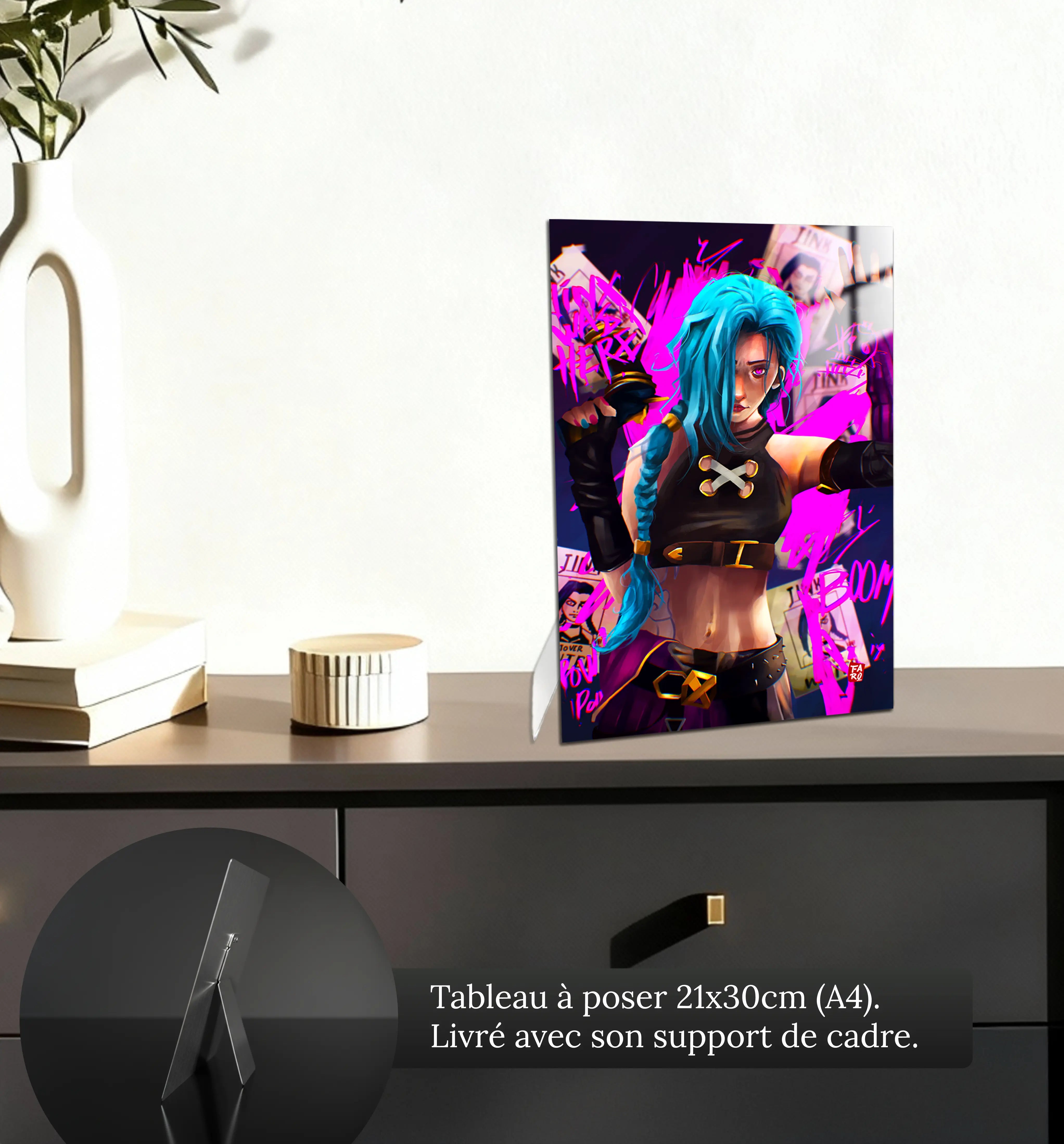tableau-wanted-jinx-petit-format-a-poser-sur-meuble | DreamWay
