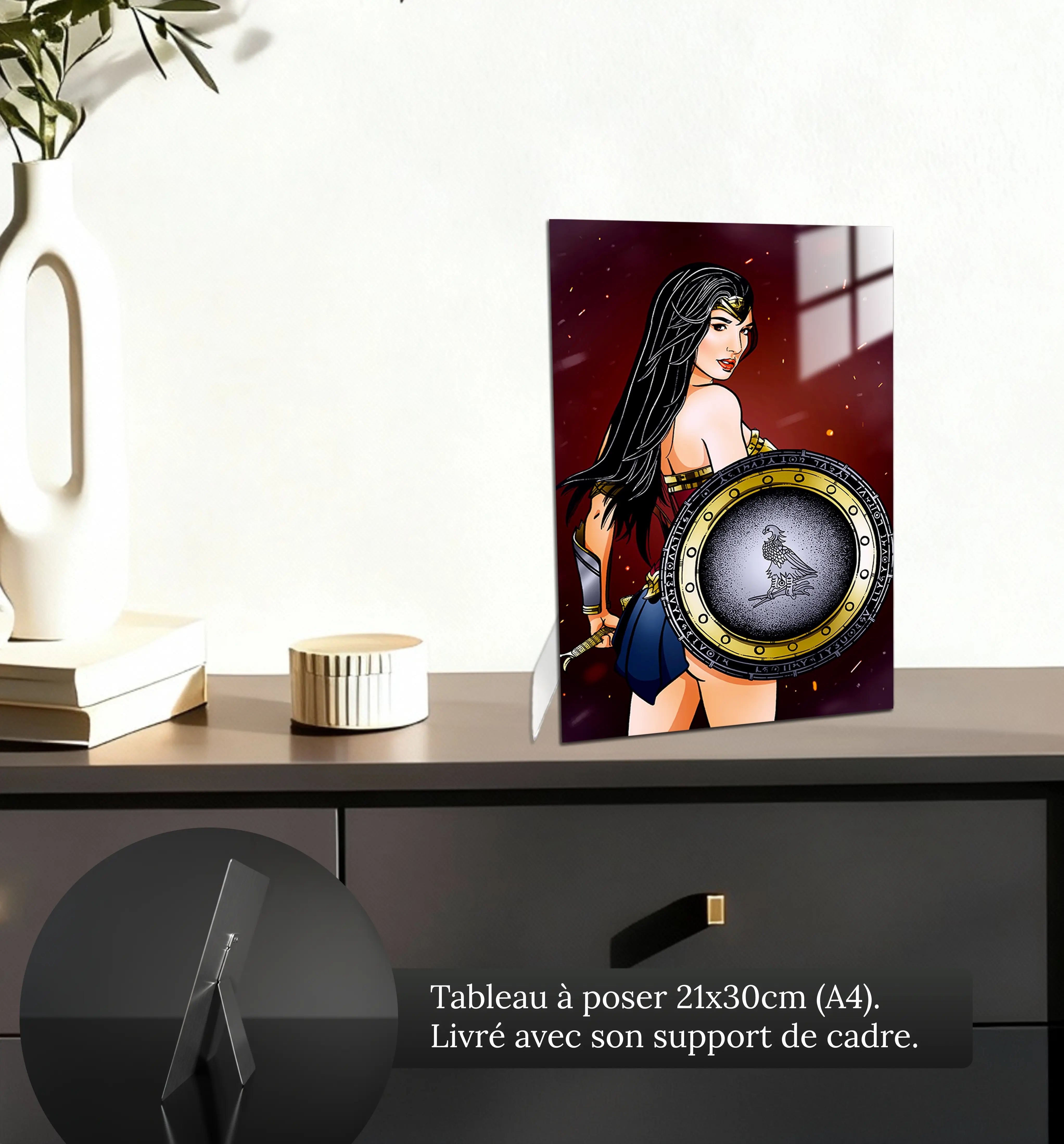 tableau-wonder-woman-petit-format-a-poser-sur-meuble | DreamWay