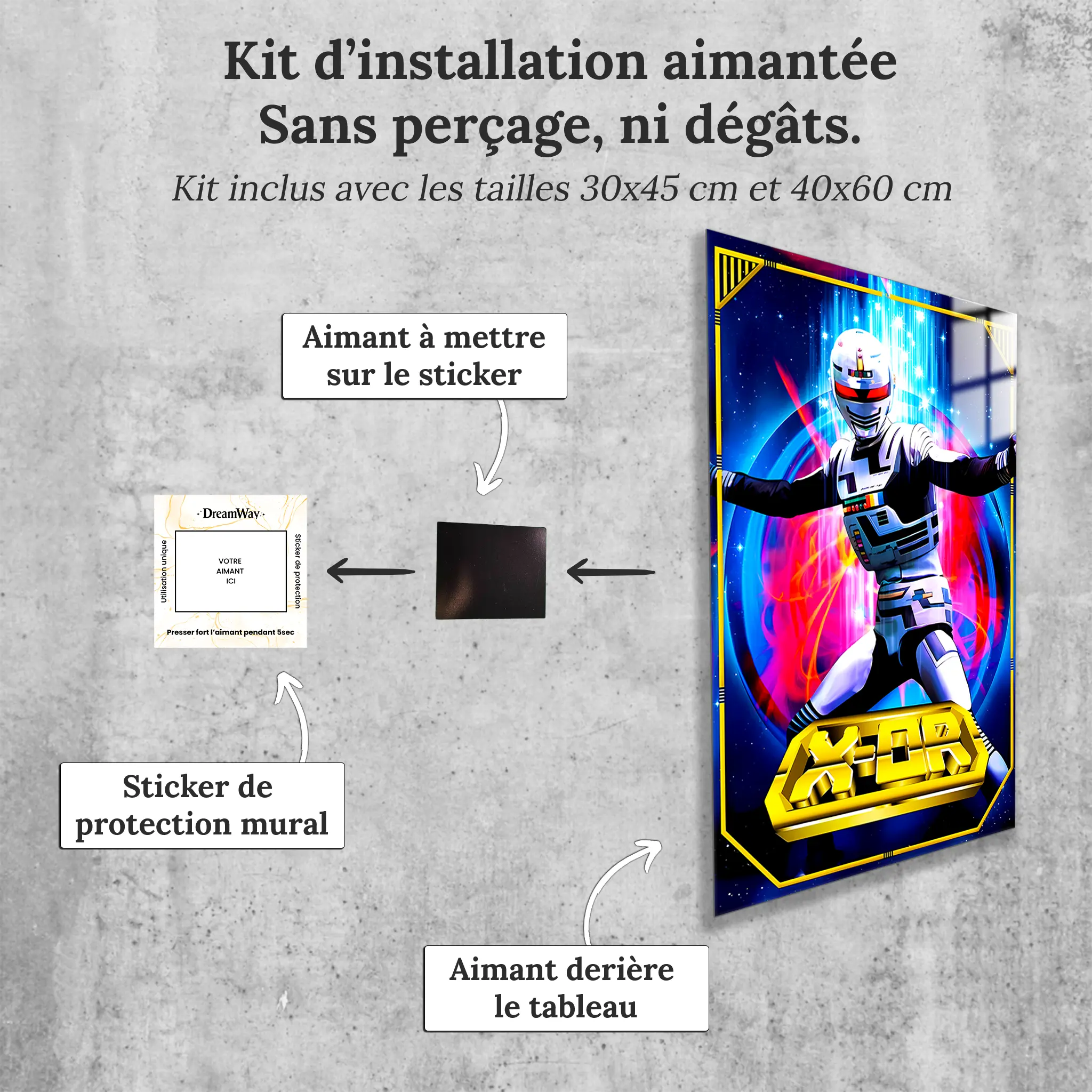 tableau-x-or-affiche-collector-avec-installation-aimantee | DreamWay