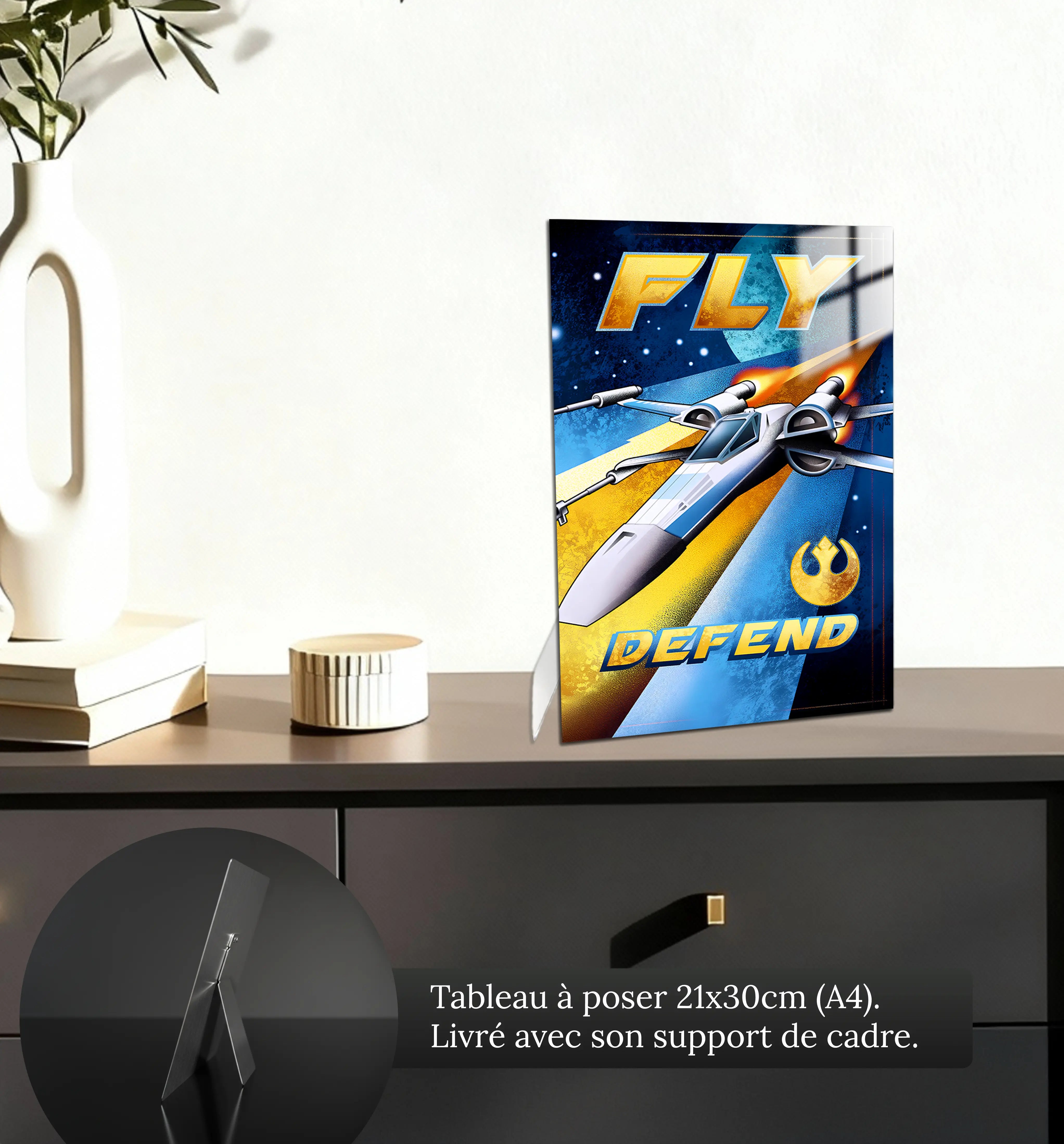 tableau-x-wing-affiche-petit-format-a-poser-sur-meuble | DreamWay