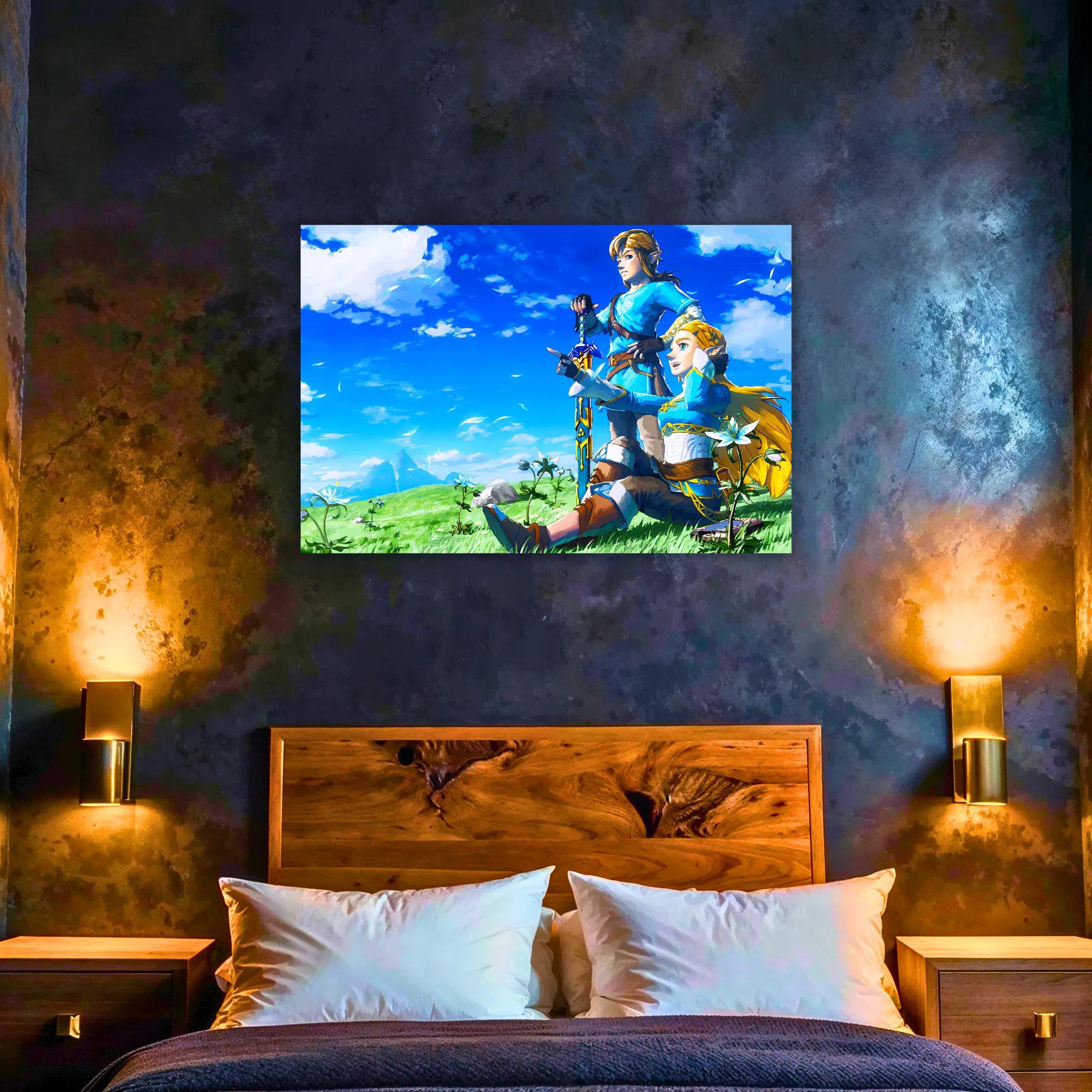 Tableau Zelda Et Link Paysage