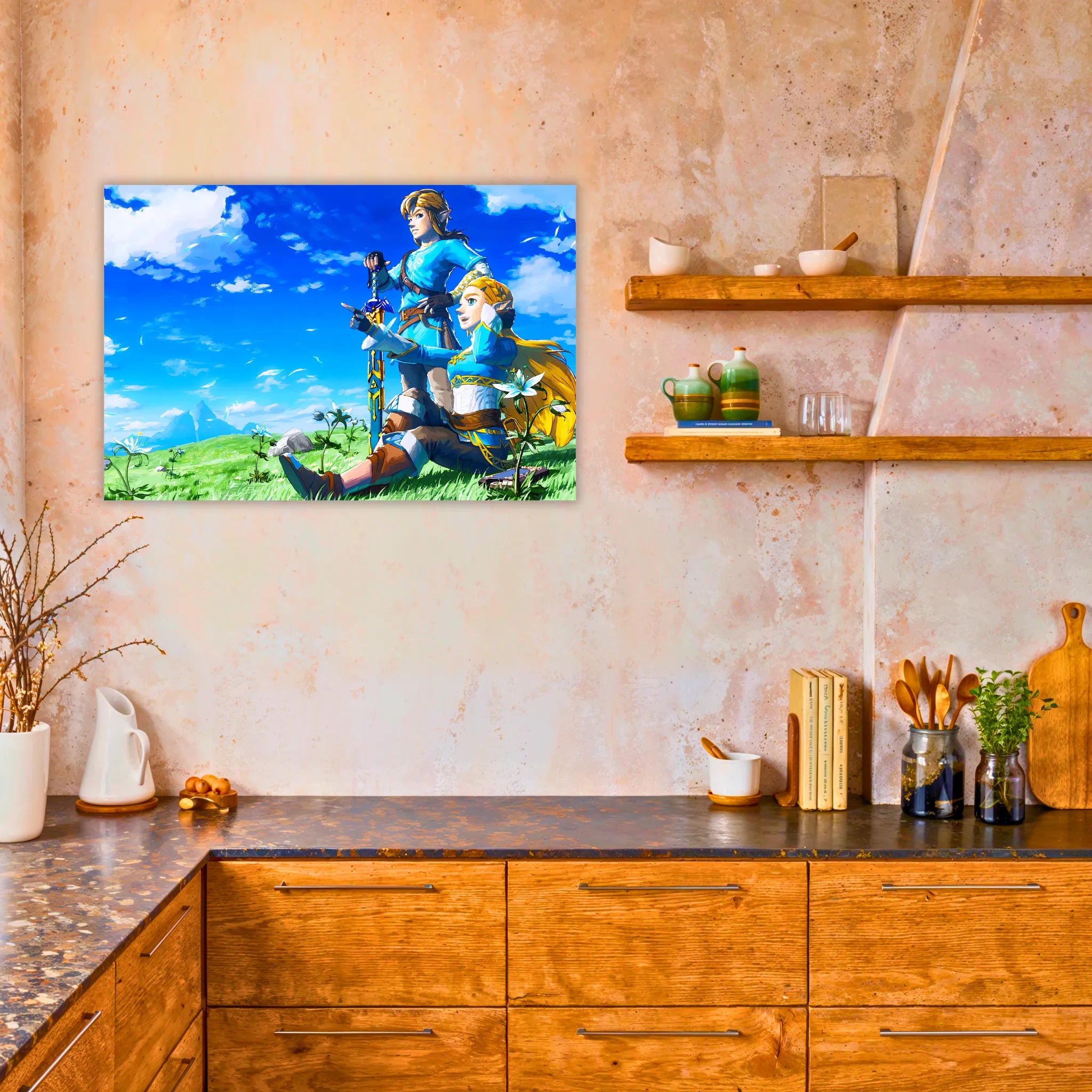 Tableau Zelda Et Link Paysage