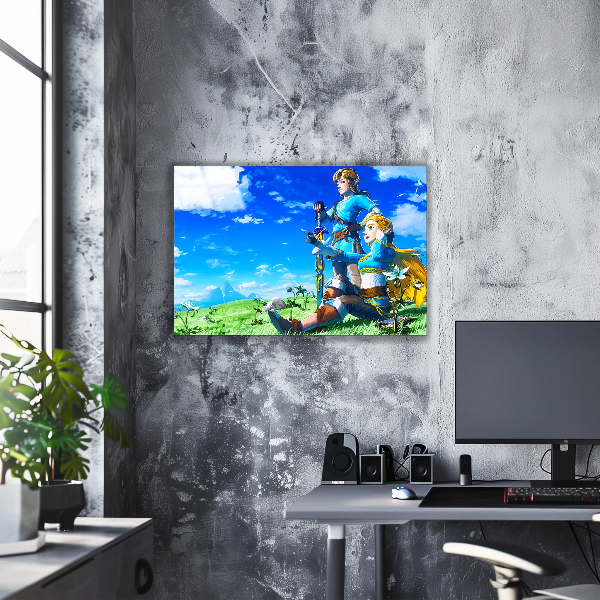 tableau-zelda-et-link-paysage | DreamWay