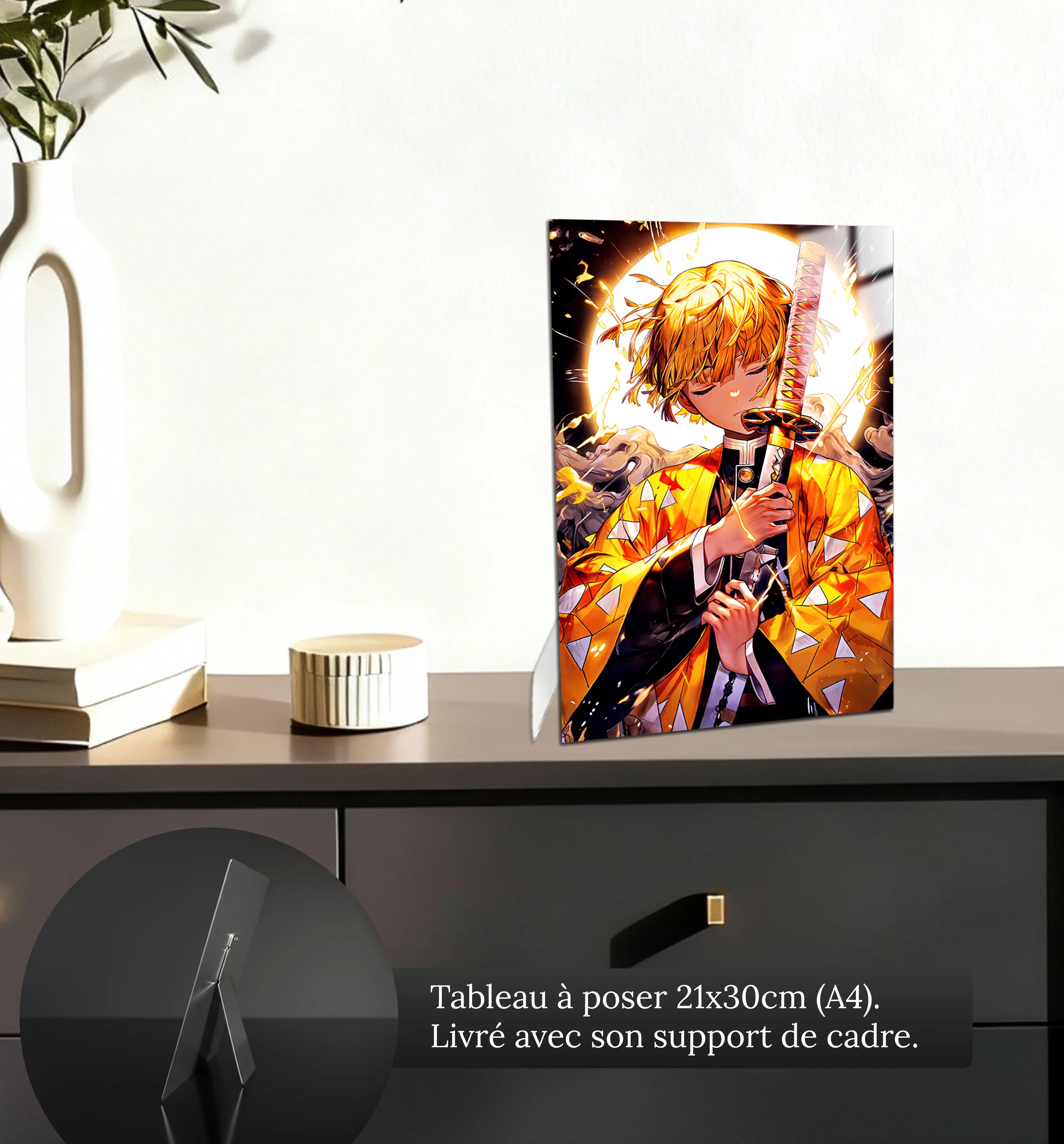 tableau-zenitsu-qui-dort-petit-format-a-poser-sur-meuble | DreamWay