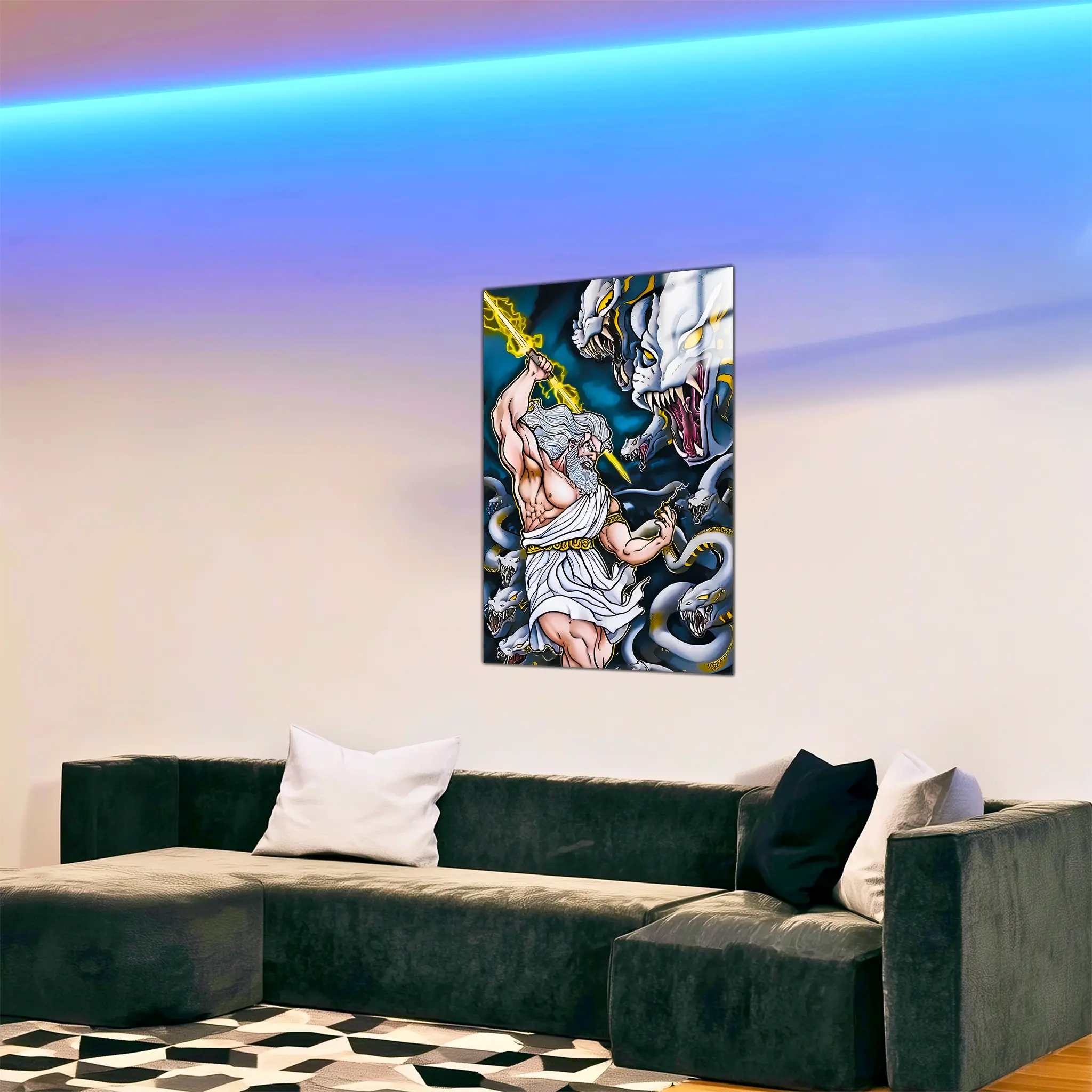 tableau-zeus-vs-typhon-dans-le-salon | DreamWay