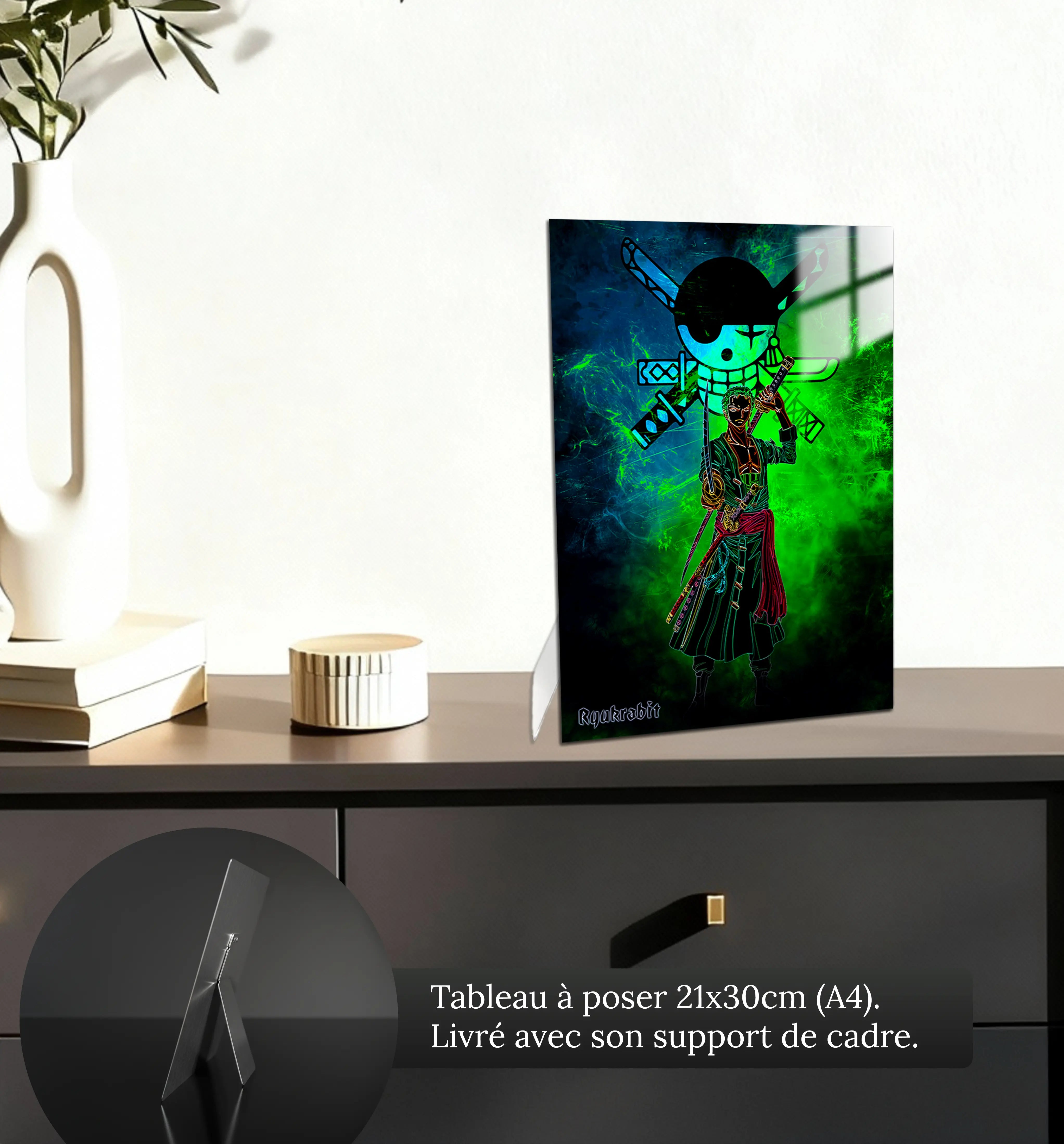 tableau-zoro-colore-petit-format-a-poser-sur-meuble | DreamWay