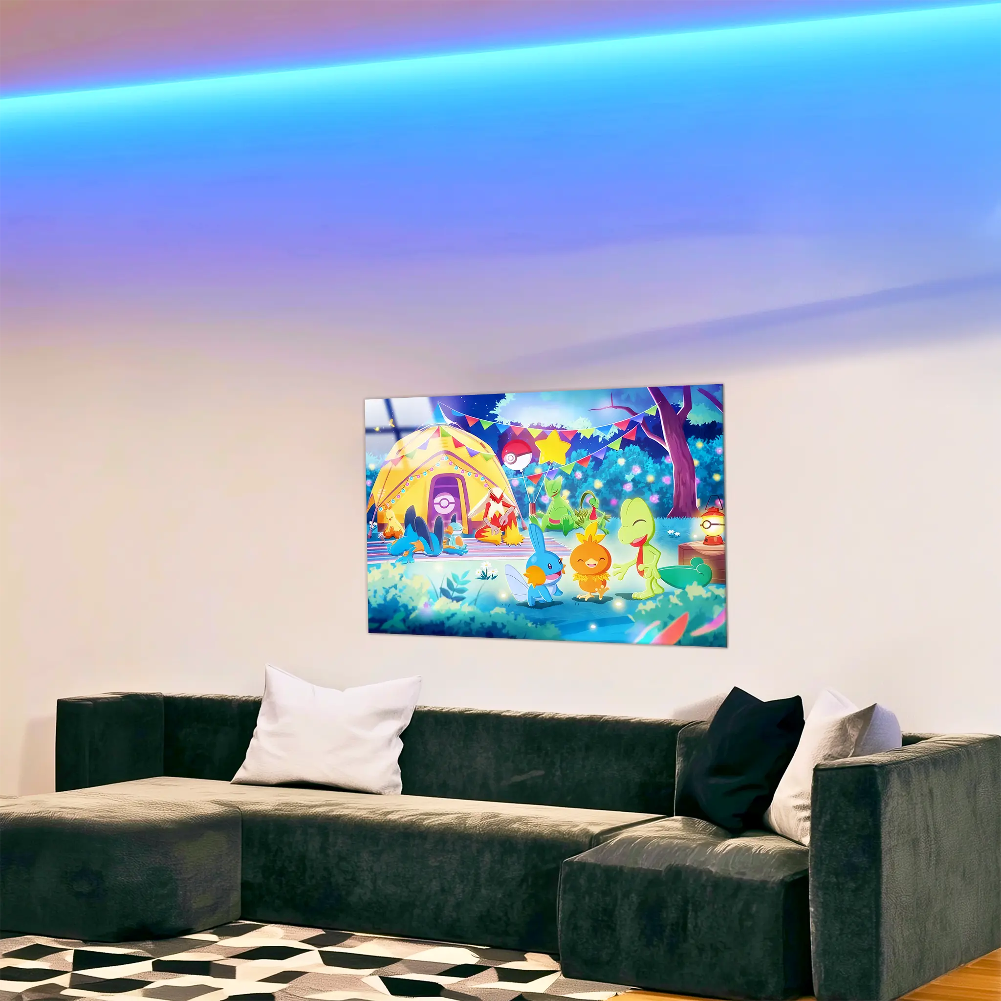 tableaux-pokemon-starters-gen-3-dans-le-salon | DreamWay