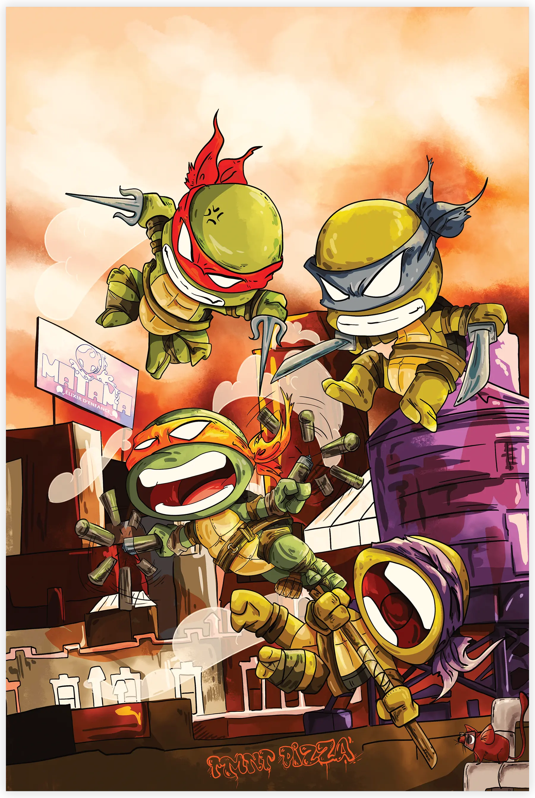 Tableau Tortues Ninja Matama - Édition Ultra limitée